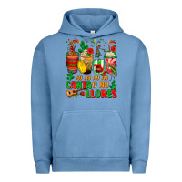 Pigment Pebble Blue ay ay ay ay canta y no llores coffee cups Urban Hoodie - Zillion Design Studio