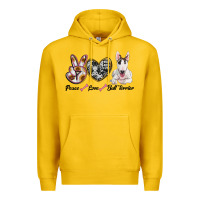 Lemon peace love bull terrier Premium Hoodie - RanaPortraitStore