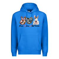 True Royal peace love bull terrier Premium Hoodie - RanaPortraitStore