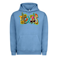 Pigment Pebble Blue texas summer Urban Hoodie - texasbilliewilder
