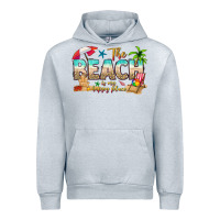 Heather Grey the beach is my happy place Urban Hoodie - texasbilliewilder