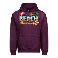 Mauve Wine the beach is my happy place Urban Hoodie - texasbilliewilder