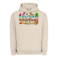 Pigment French Oak the beach is my happy place Urban Hoodie - texasbilliewilder