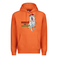 Carrot merry and bright white shepherd Premium Hoodie - RanaPortraitStore