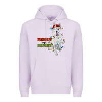 Lilac merry and bright white shepherd Premium Hoodie - RanaPortraitStore