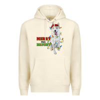 Sandshell merry and bright white shepherd Premium Hoodie - RanaPortraitStore