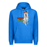True Royal merry and bright white shepherd Premium Hoodie - RanaPortraitStore