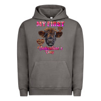 Pigment Tornado my first valentine's day highland calf Urban Hoodie - RanaPortraitStore