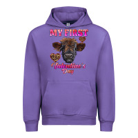 Tulip my first valentine's day highland calf Urban Hoodie - RanaPortraitStore