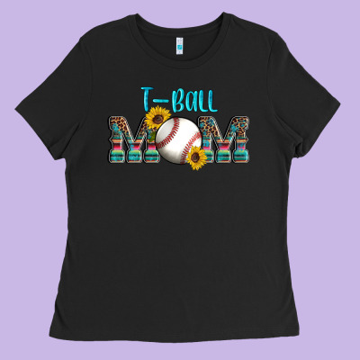 Sport T Ball Mom Ladies Tee Designed By Artiststas