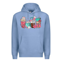 Colony Blue nurse coffee cups Premium Hoodie - texasbilliewilder