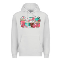 Dove Grey nurse coffee cups Premium Hoodie - texasbilliewilder