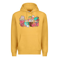 Mustard nurse coffee cups Premium Hoodie - texasbilliewilder