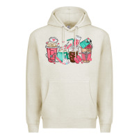 Oatmeal Heather nurse coffee cups Premium Hoodie - texasbilliewilder