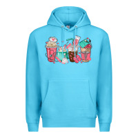 Ocean Blue nurse coffee cups Premium Hoodie - texasbilliewilder