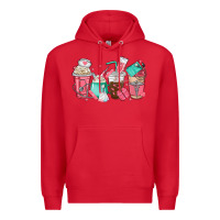 Red nurse coffee cups Premium Hoodie - texasbilliewilder