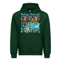 Forest Green todays forecast  cruising with a chance of drinkin Urban Hoodie - texasbilliewilder