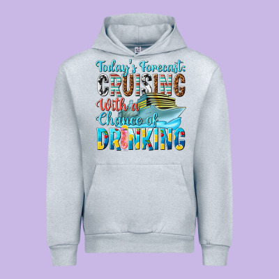 Todays Forecast  Cruising With A Chance Of Drinkin Urban Hoodie Designed By Texasbilliewilder