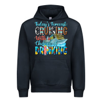 Navy todays forecast  cruising with a chance of drinkin Urban Hoodie - texasbilliewilder