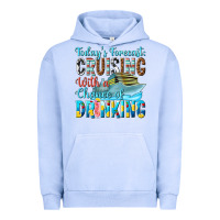 Pigment Grape Ice todays forecast  cruising with a chance of drinkin Urban Hoodie - texasbilliewilder