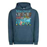 Pigment Midnight Navy todays forecast  cruising with a chance of drinkin Urban Hoodie - texasbilliewilder