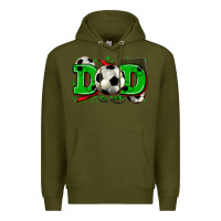 Army Green dad soccer Premium Hoodie - Zillion Design Studio