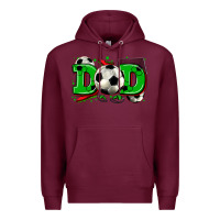 Burgundy dad soccer Premium Hoodie - Zillion Design Studio
