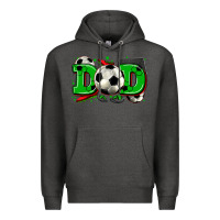 Charcoal Heather dad soccer Premium Hoodie - Zillion Design Studio
