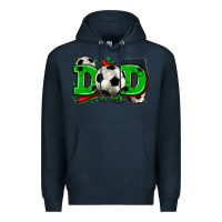 Navy dad soccer Premium Hoodie - Zillion Design Studio