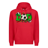 Red dad soccer Premium Hoodie - Zillion Design Studio