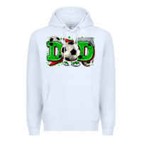 White dad soccer Premium Hoodie - Zillion Design Studio