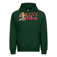 Forest Green love vibes cupid Urban Hoodie - RanaPortraitStore
