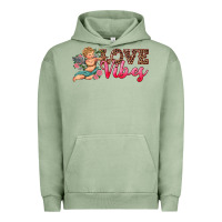 Pigment Oil Green love vibes cupid Urban Hoodie - RanaPortraitStore