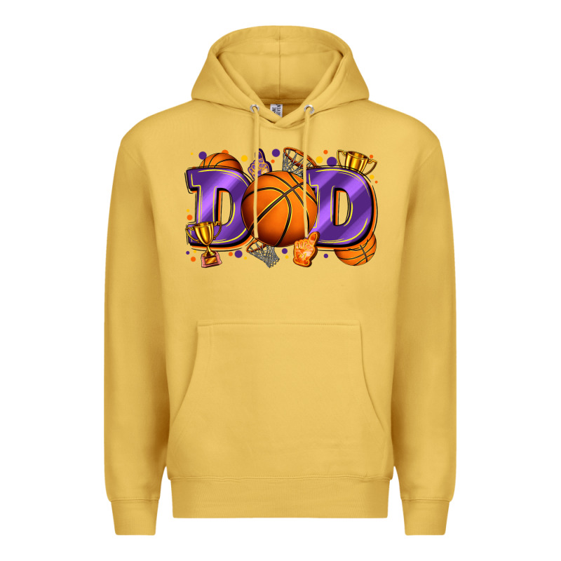 Dad Basketball Premium Hoodie by Zillion Design Studio | Teevron