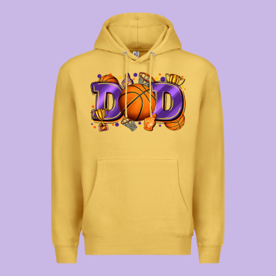 Dad Basketball Premium Hoodie Designed By Zillion Design Studio