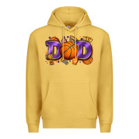 Antique Gold dad basketball Premium Hoodie - Zillion Design Studio