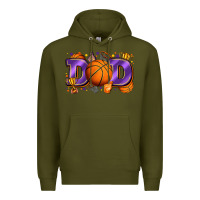 Army Green dad basketball Premium Hoodie - Zillion Design Studio