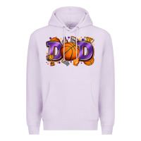 Lilac dad basketball Premium Hoodie - Zillion Design Studio