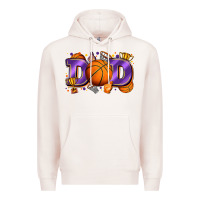 Pale Pink dad basketball Premium Hoodie - Zillion Design Studio