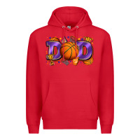 Red dad basketball Premium Hoodie - Zillion Design Studio