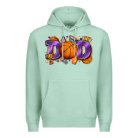 Seafoam dad basketball Premium Hoodie - Zillion Design Studio