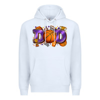 White dad basketball Premium Hoodie - Zillion Design Studio