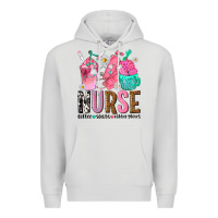 Dove Grey nurse coffee scrubs rubber gloves Premium Hoodie - texasbilliewilder