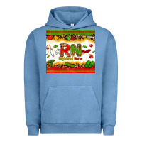 Pigment Pebble Blue registered nurse juneteenth Urban Hoodie - Zillion Design Studio