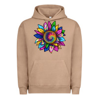 Pigment Burro tie dye sunflower Urban Hoodie - texasbilliewilder