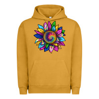 Pigment Peanut Butter tie dye sunflower Urban Hoodie - texasbilliewilder