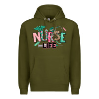 Army Green nurse life Premium Hoodie - texasbilliewilder