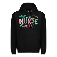 Black nurse life Premium Hoodie - texasbilliewilder