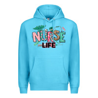 Ocean Blue nurse life Premium Hoodie - texasbilliewilder