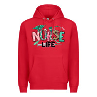 Red nurse life Premium Hoodie - texasbilliewilder